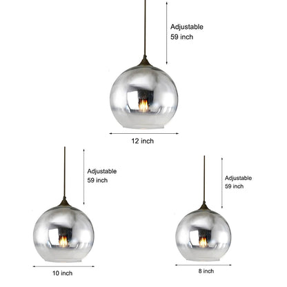 Globe Design Industrial Pendant Lighting Modern Glass LED Kitchen Lighting Dining Room Lighting Ceiling Light