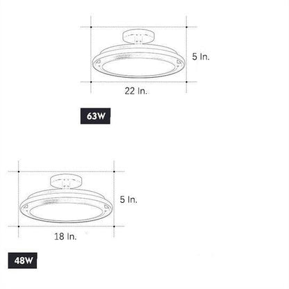 Circular LED Modern Flush Mount Lighting Ceiling Lights Hanging Light