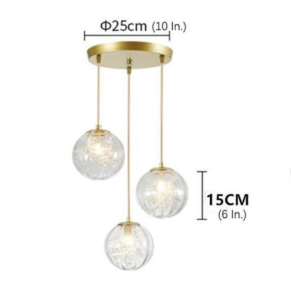 Nordic Artistic Glass Pendant Lighting Globe Pendant Lighting