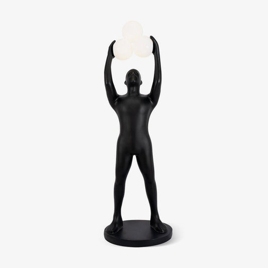 Enlightened Figure Sculptor Uplight Lamp Floor Lamp