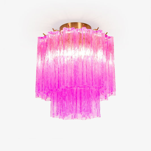 Fiora Rose Red Glass Ceiling fixture Ceiling Lamp