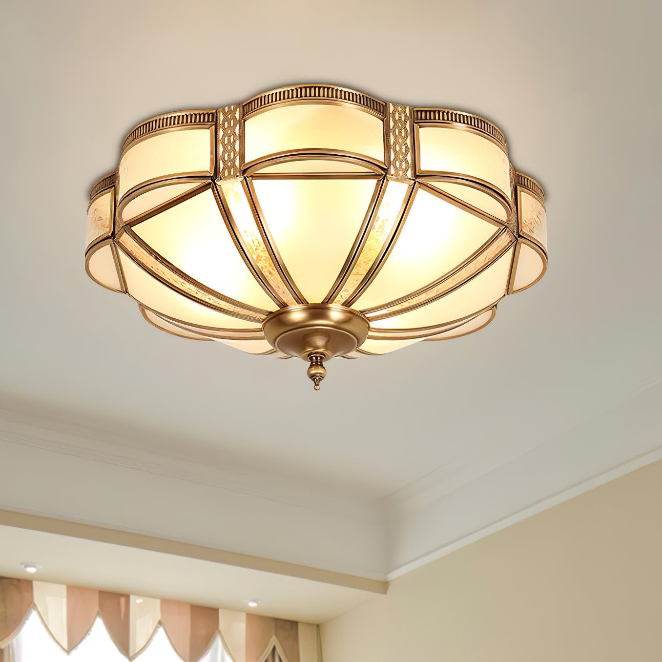 Floral Brass Ceiling fixture Ceiling Lamp
