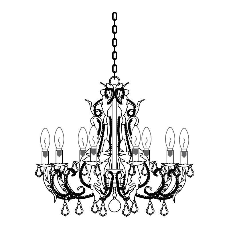 Candle Holder Crown Chandelier