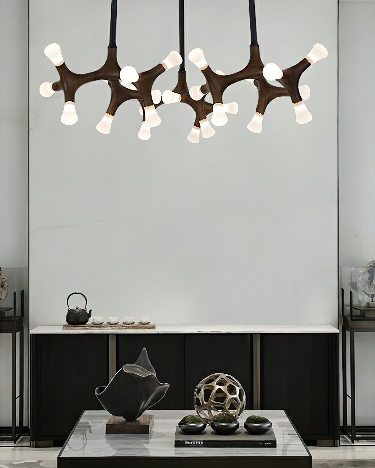 Flower Bone Gasolier Chandelier