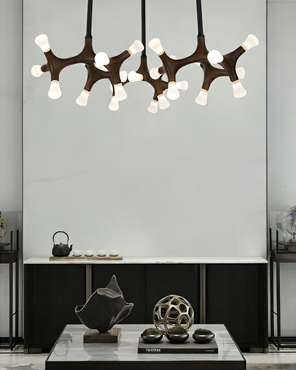 Flower Bone Gasolier Chandelier