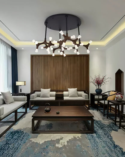 Flower Bone Gasolier Chandelier