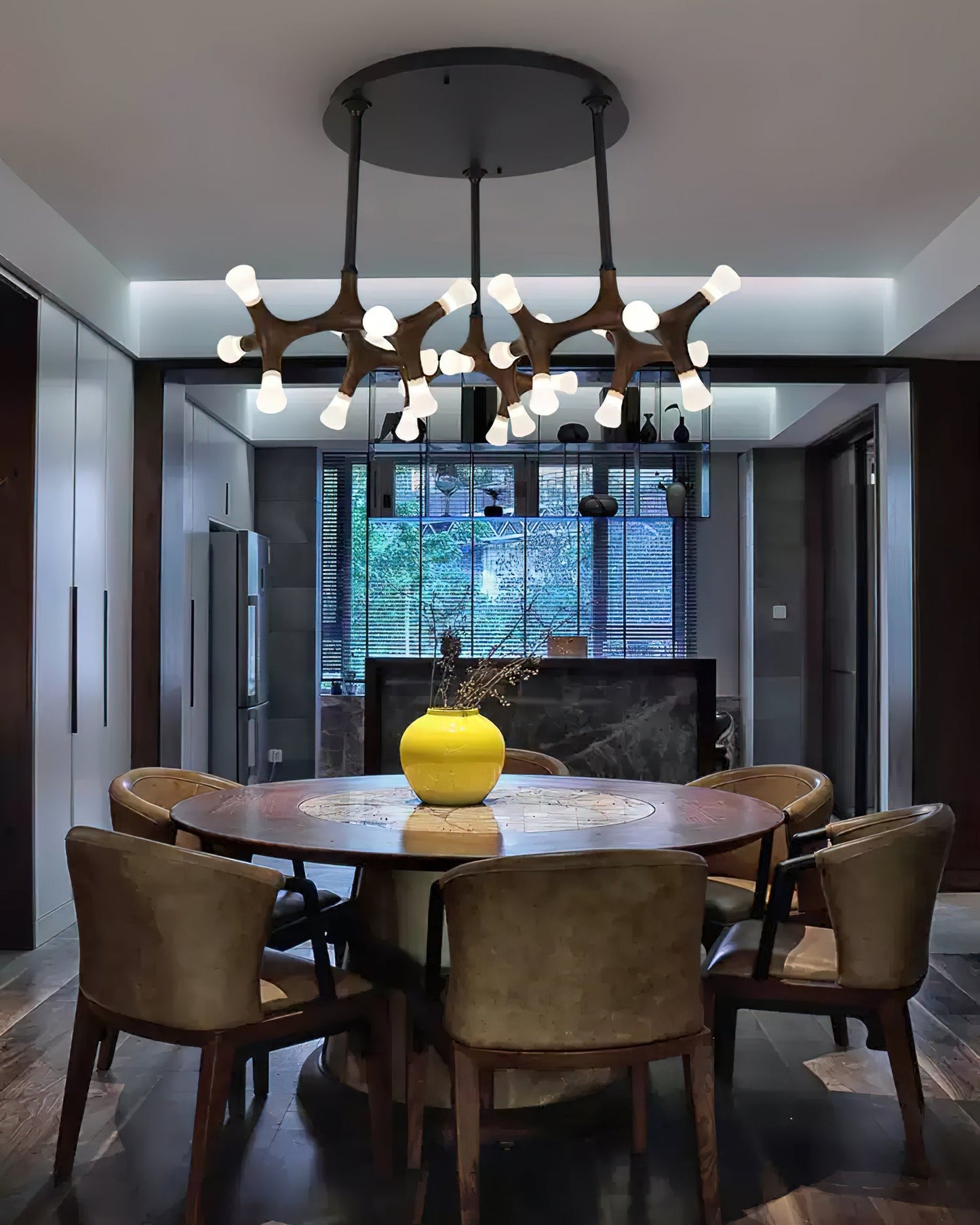 Flower Bone Gasolier Chandelier