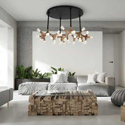 Flower Bone Gasolier Chandelier