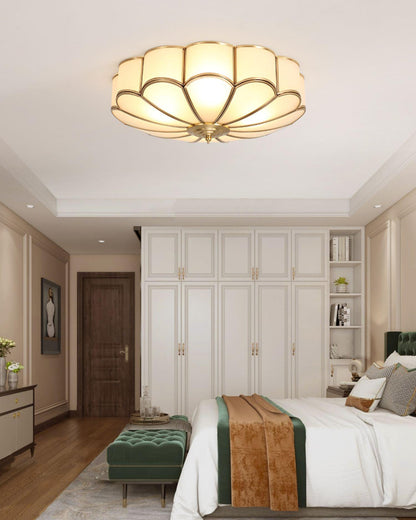 Scalloped Flush Overhead light Ceiling Light