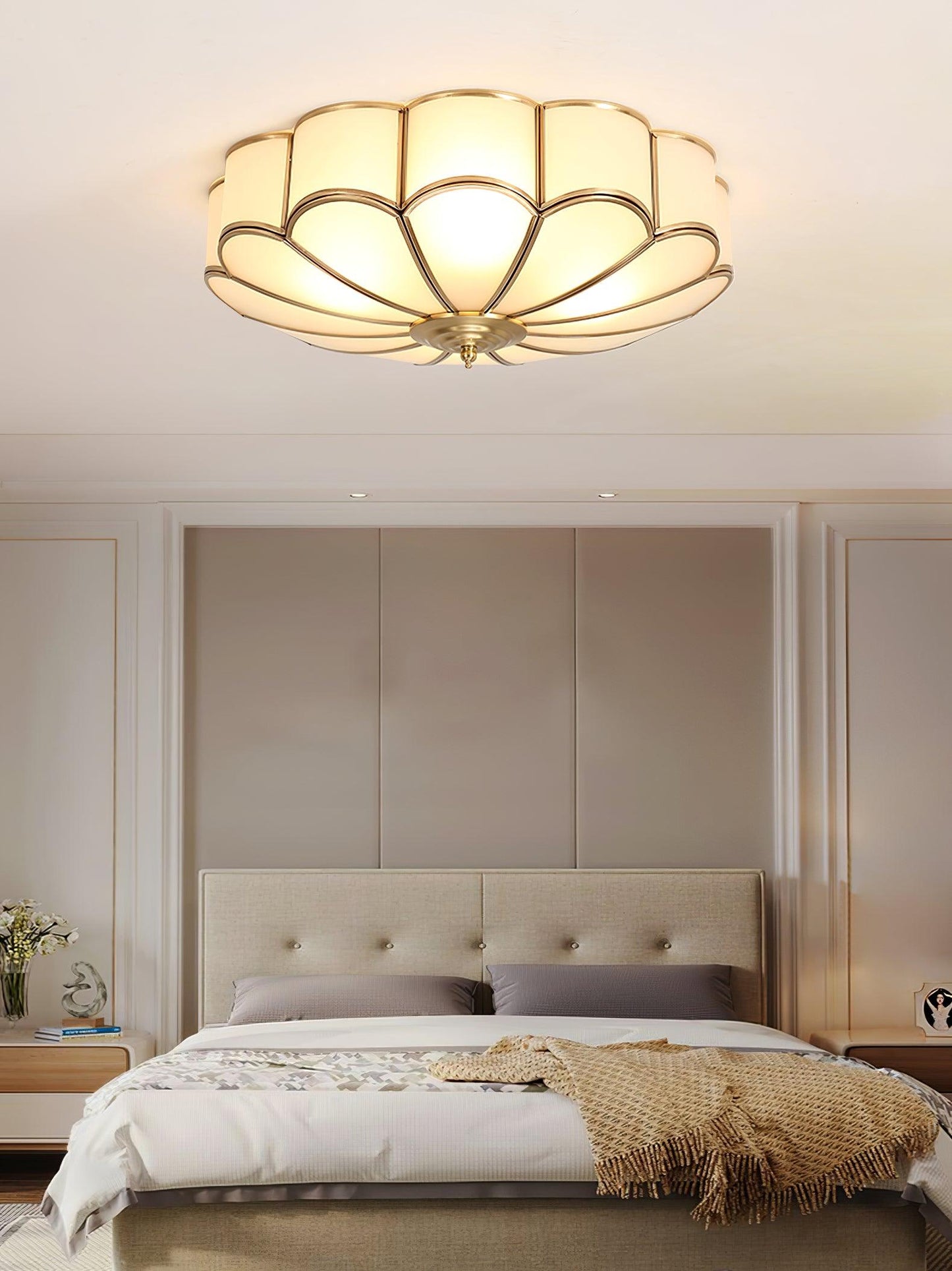 Scalloped Flush Overhead light Ceiling Light