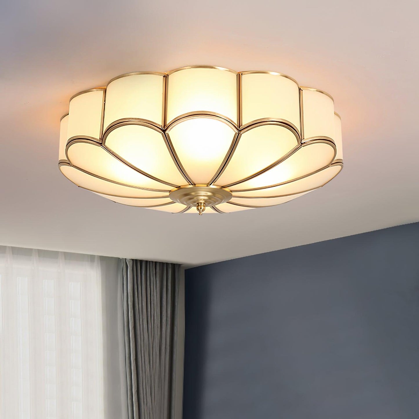 Scalloped Flush Overhead light Ceiling Light