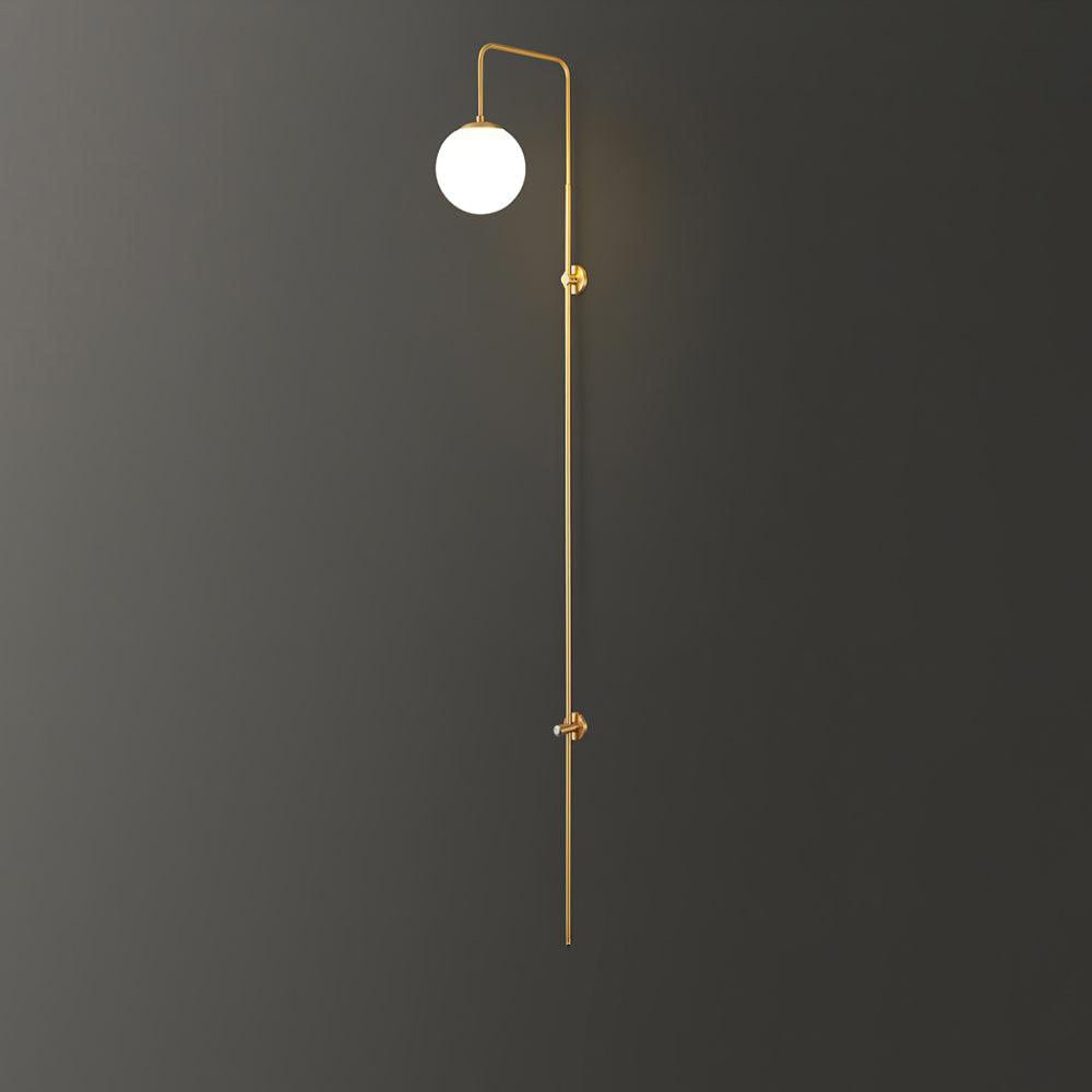 Globe Brass Bracket light Wall Sconce