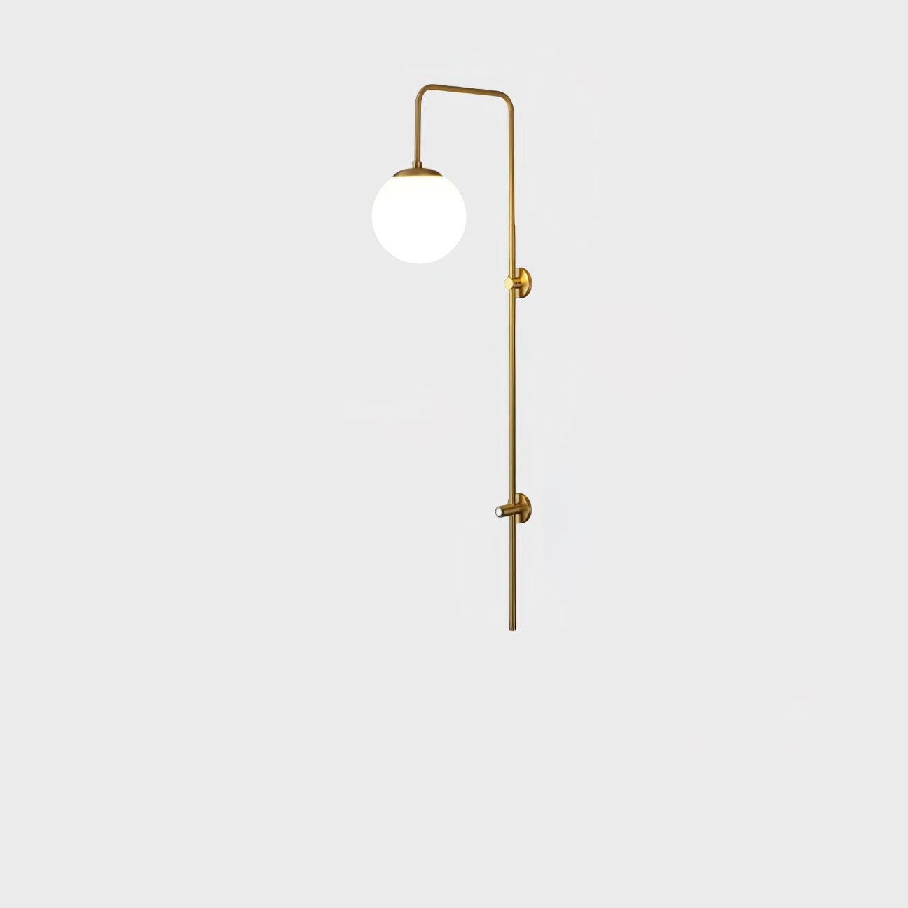 Globe Brass Bracket light Wall Sconce