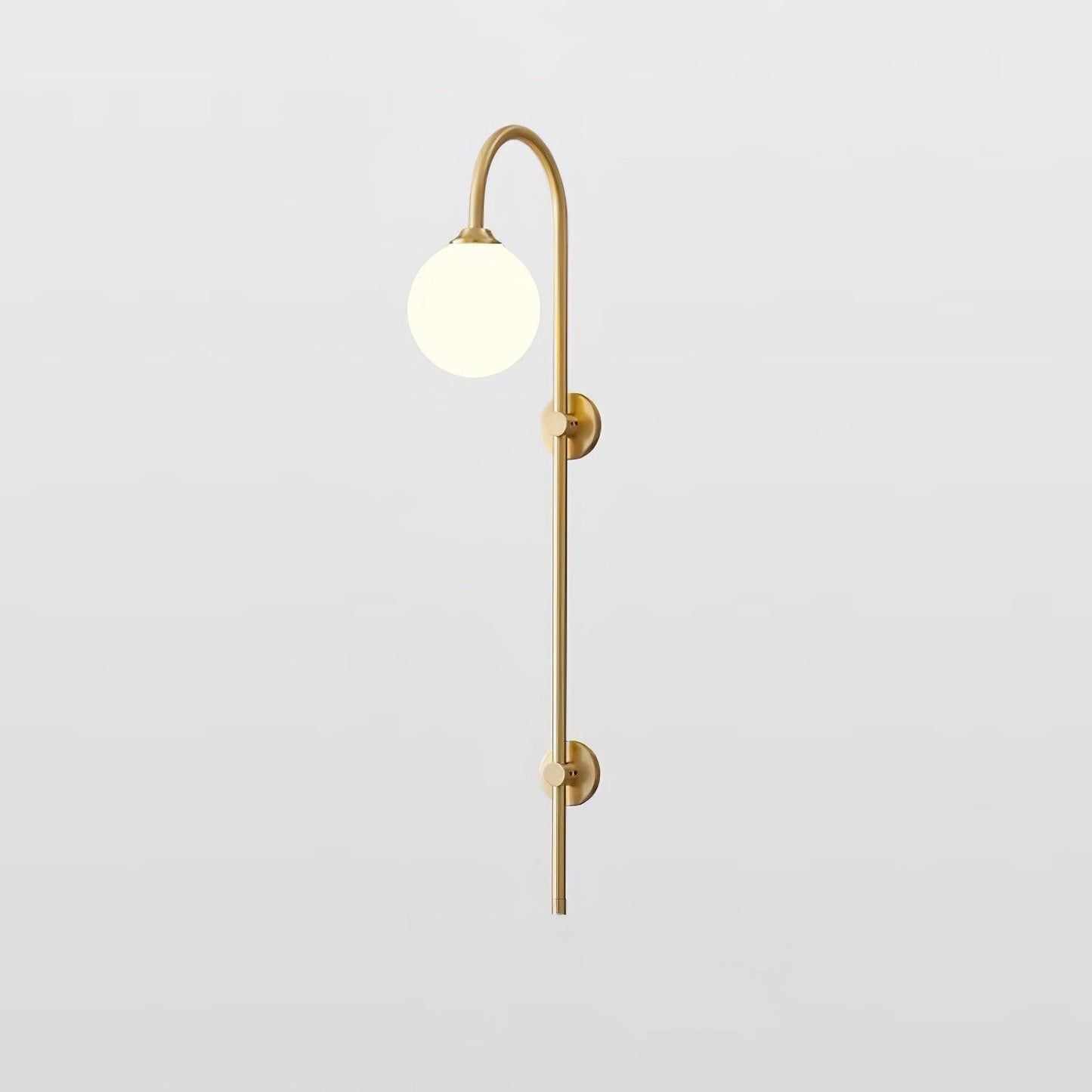 Globe Brass Bracket light Wall Sconce