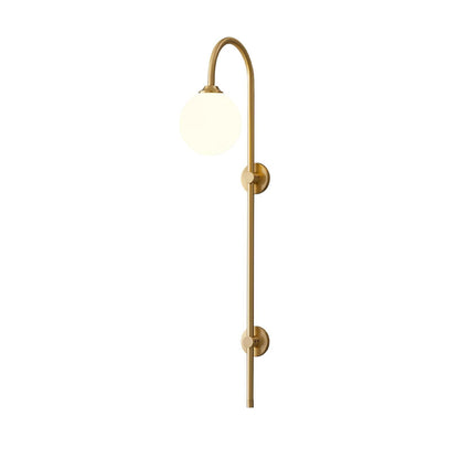 Globe Brass Bracket light Wall Sconce