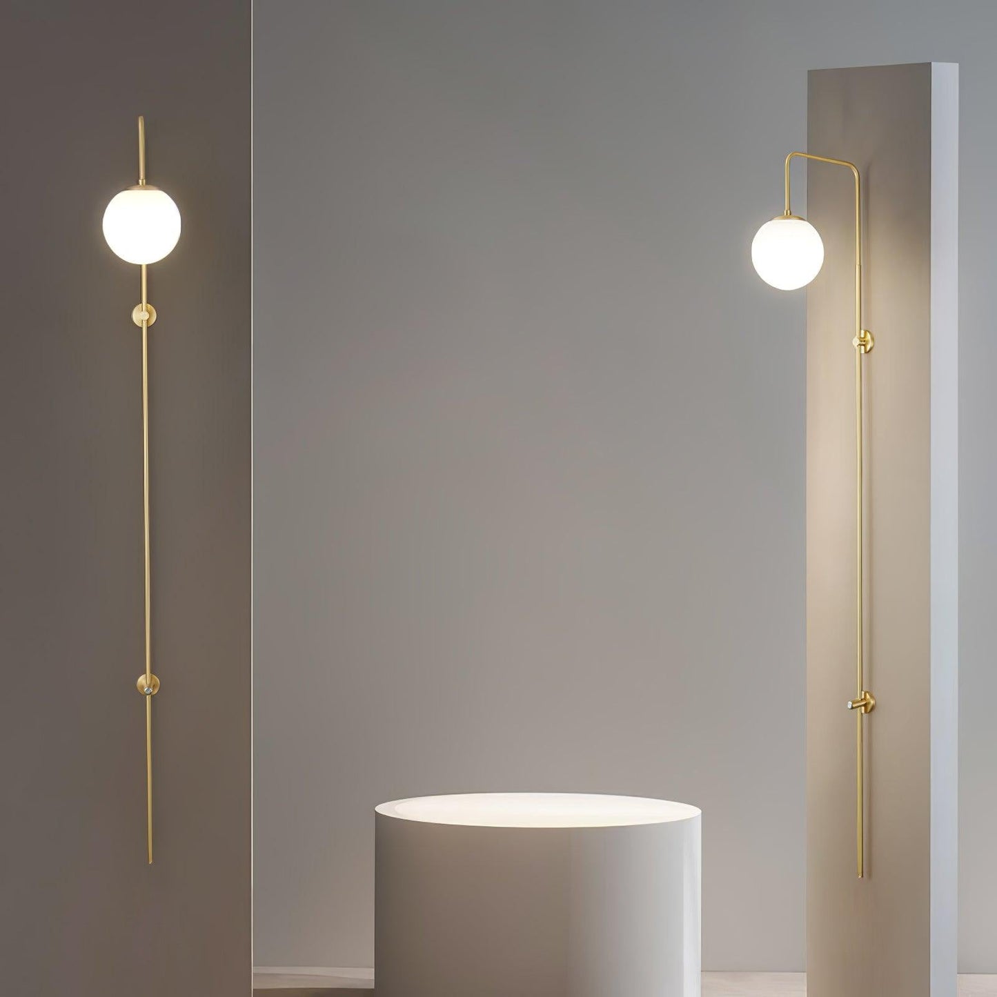 Globe Brass Bracket light Wall Sconce