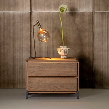 Groove 2-Drawer Nightstand