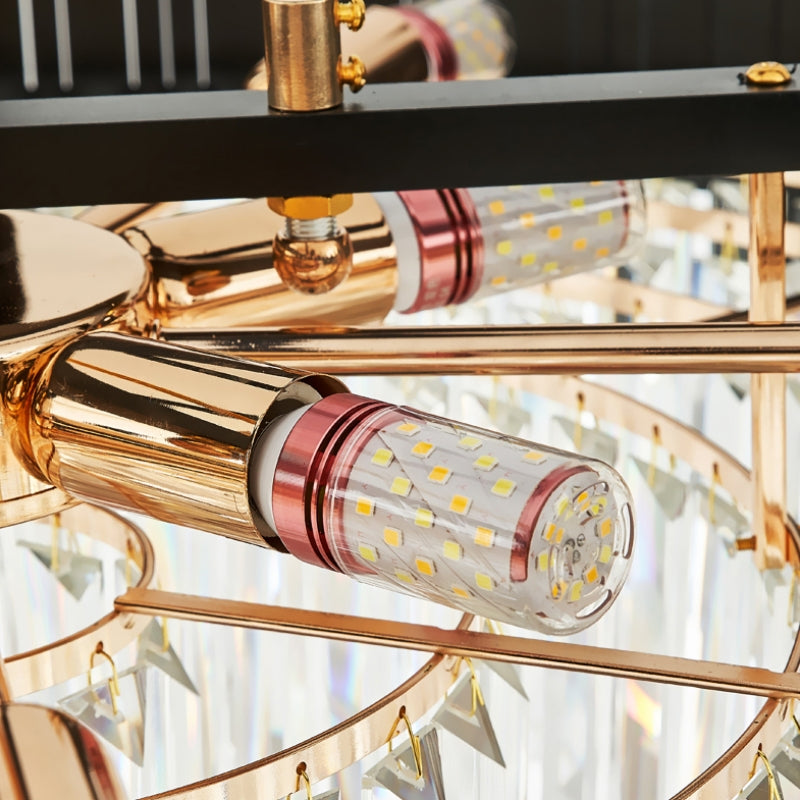 Gio Crystal Chandelier, Black