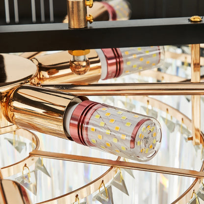 Gio Crystal Chandelier, Black