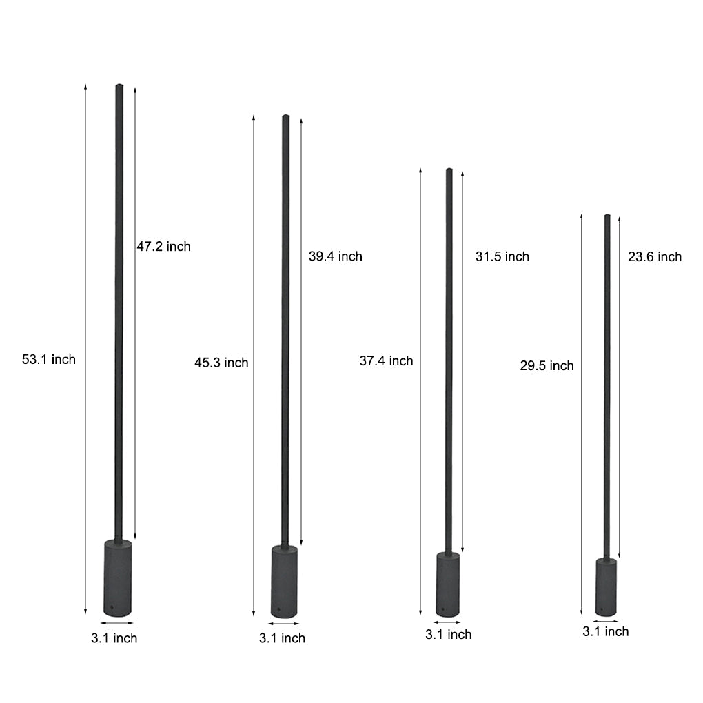 Minimalist Strip LED Waterproof Modern Outdoor Floor Lamp Lawn Lights