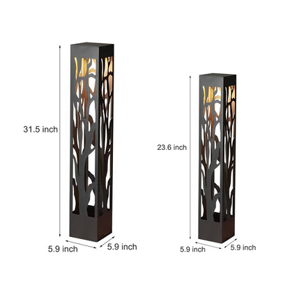Novel Creative Hollow out Design Waterproof LED Modern Solar Lawn Lamp