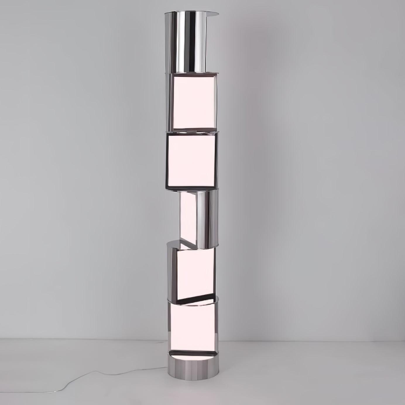 Half Cylindrical Rotating Uplight Lamp Floor Lamp