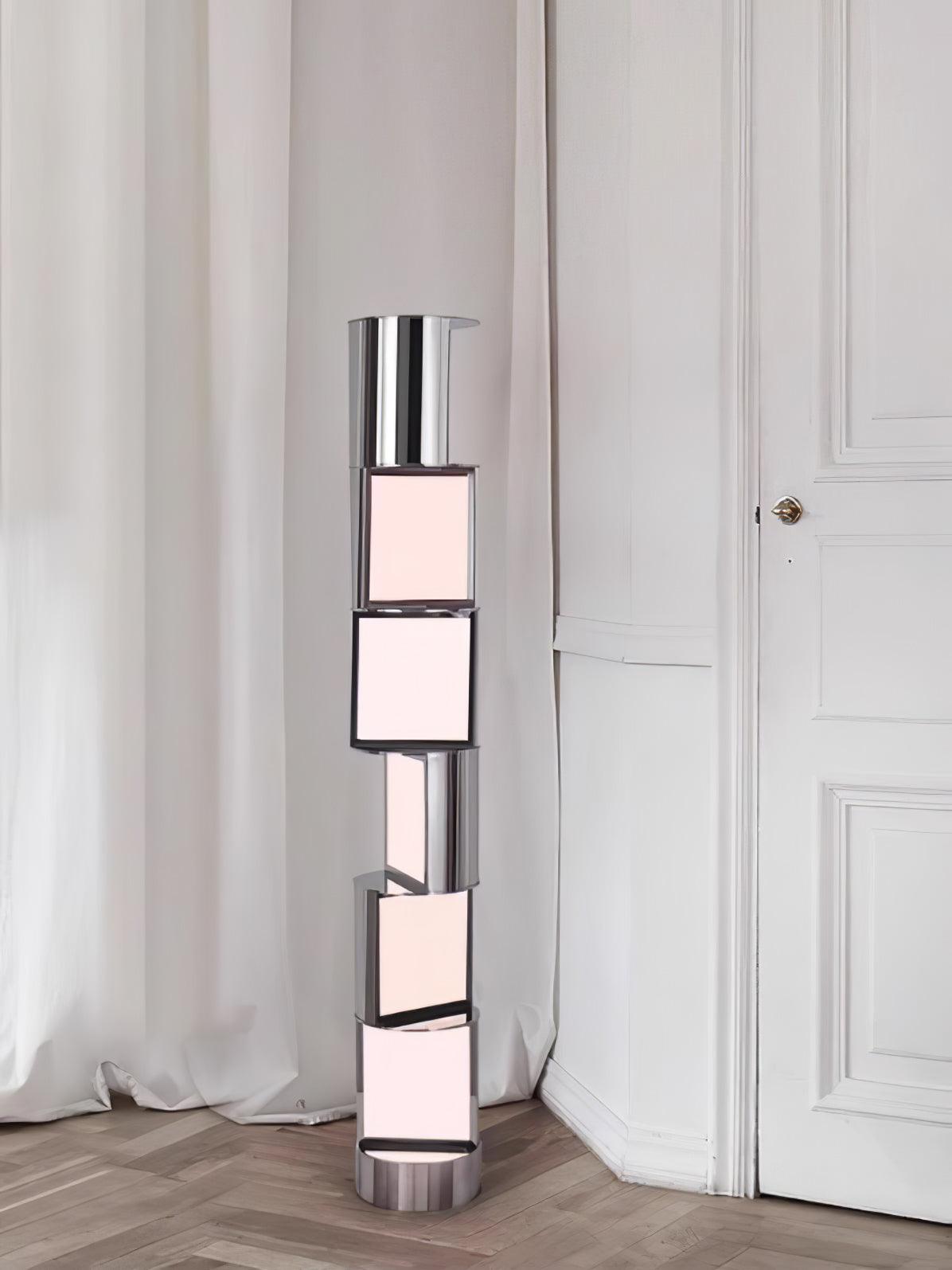 Half Cylindrical Rotating Uplight Lamp Floor Lamp