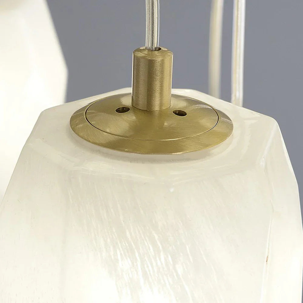 Frost Glass Pendant Foyer Chandelier