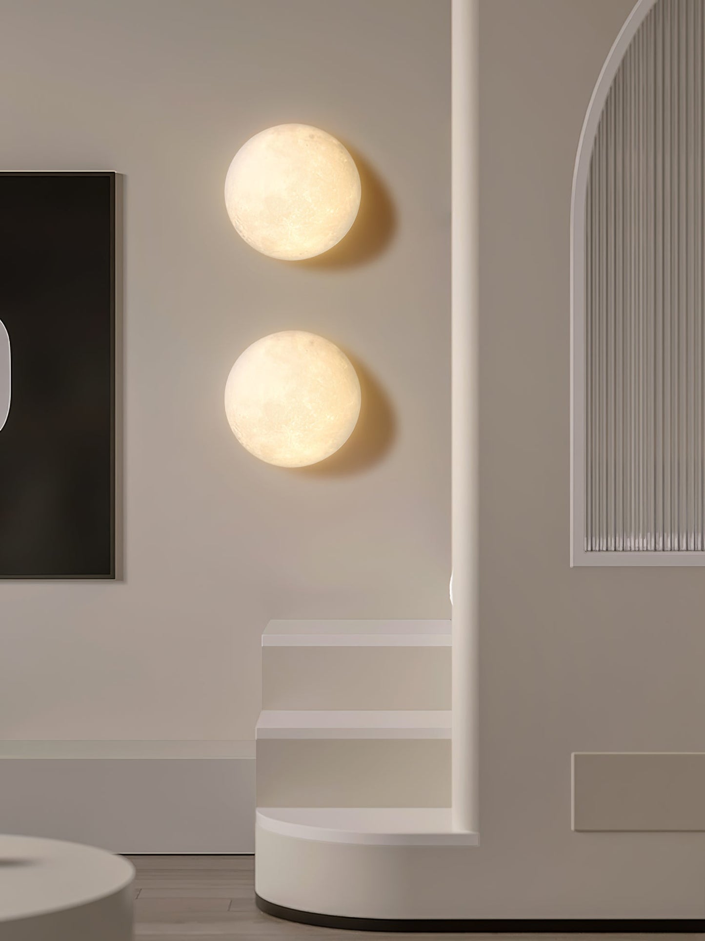 Moon 3D Wall-mounted light Wall Lamp