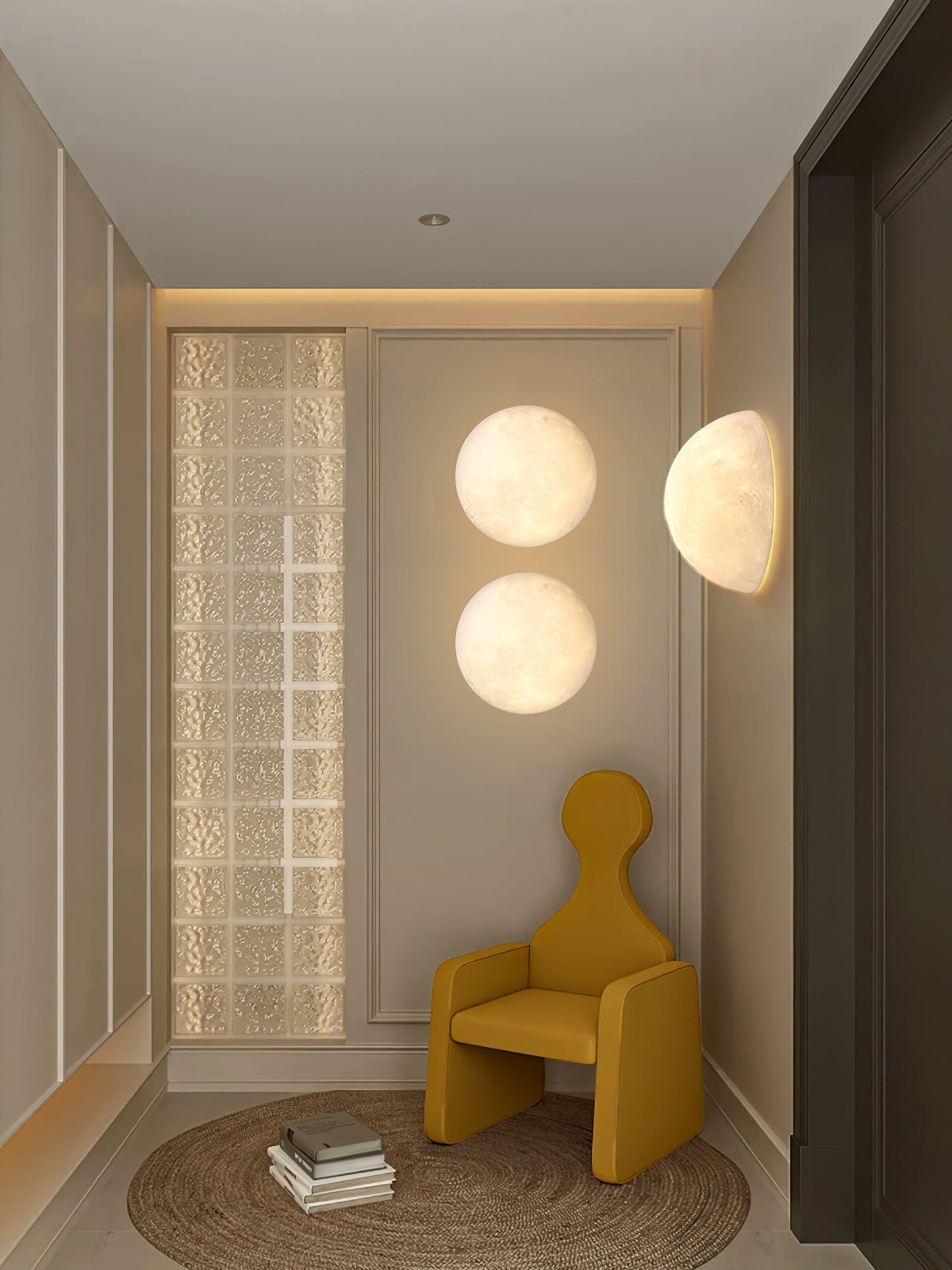 Moon 3D Wall-mounted light Wall Lamp