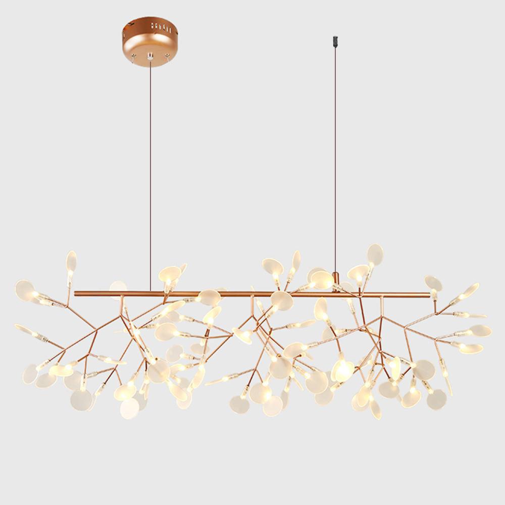 Rose Gold Firefly LED Candelabrum Chandelier
