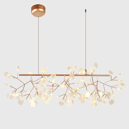 Rose Gold Firefly LED Candelabrum Chandelier