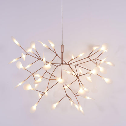 Rose Gold Firefly LED Candelabrum Chandelier