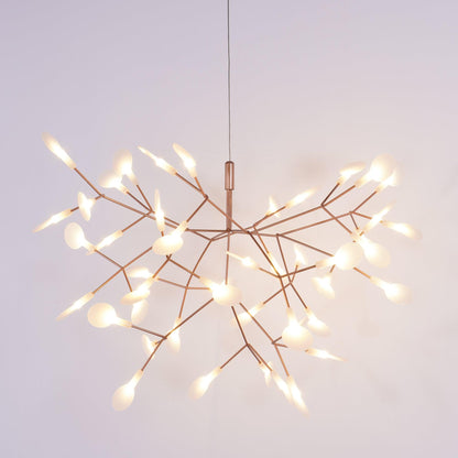 Rose Gold Firefly LED Candelabrum Chandelier