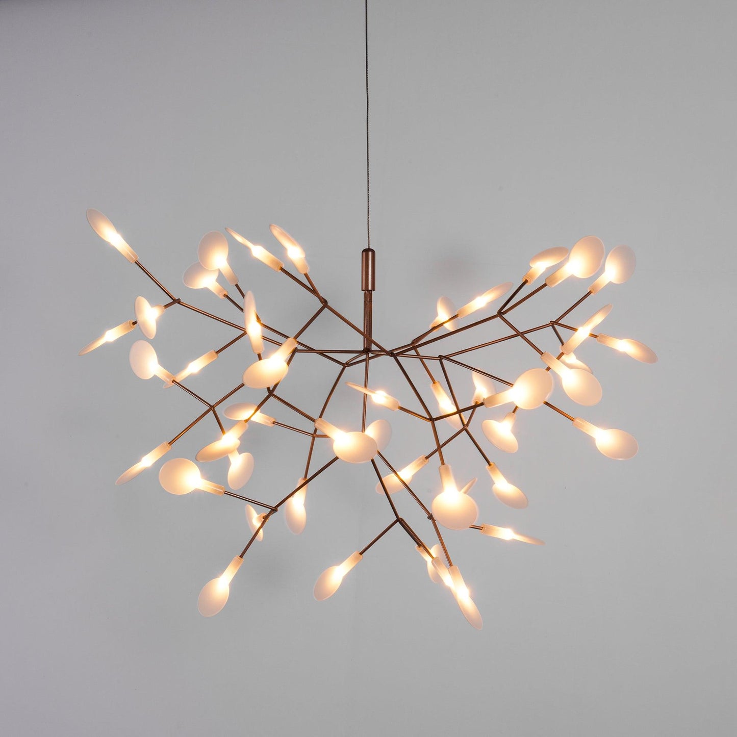 Rose Gold Firefly LED Candelabrum Chandelier