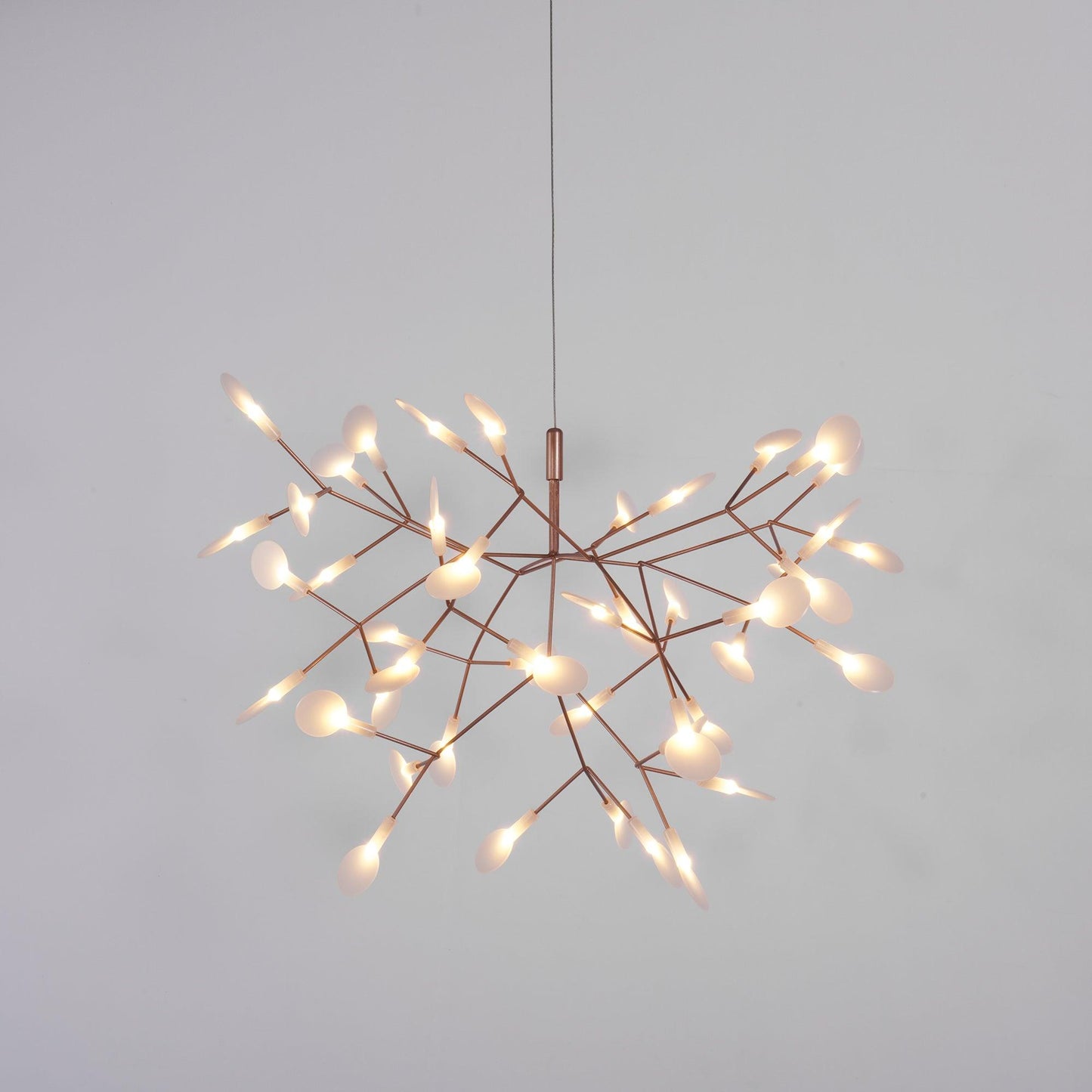 Rose Gold Firefly LED Candelabrum Chandelier