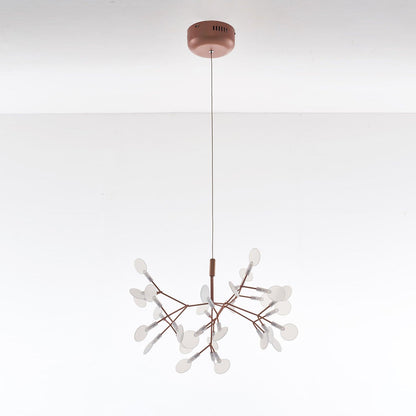 Rose Gold Firefly LED Candelabrum Chandelier