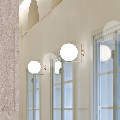 Blown Glass Opal Glass Wall-mounted light Wall Lamp