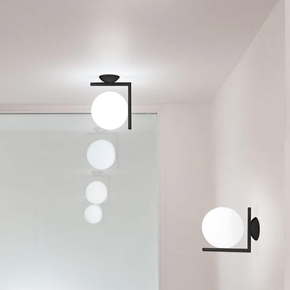 Blown Glass Opal Glass Wall-mounted light Wall Lamp