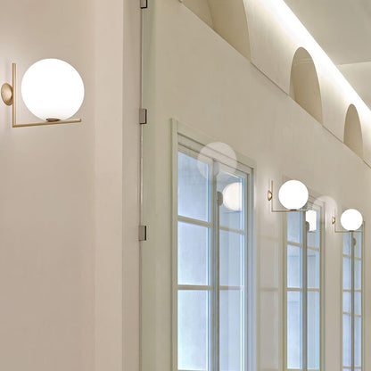 Blown Glass Opal Glass Wall-mounted light Wall Lamp