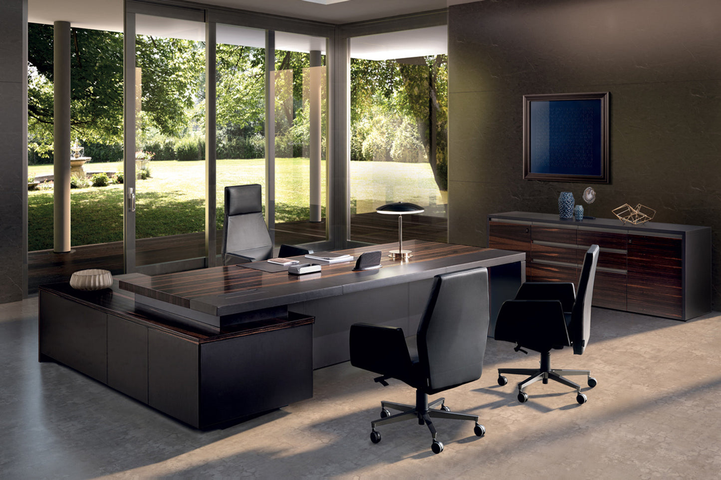 Kefa Executive Arm Chair - Dark Grey
