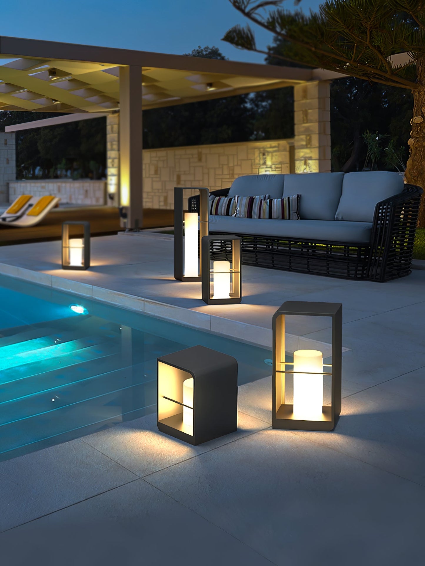 Lantern Garden Solar Exterior lamp Outdoor Light