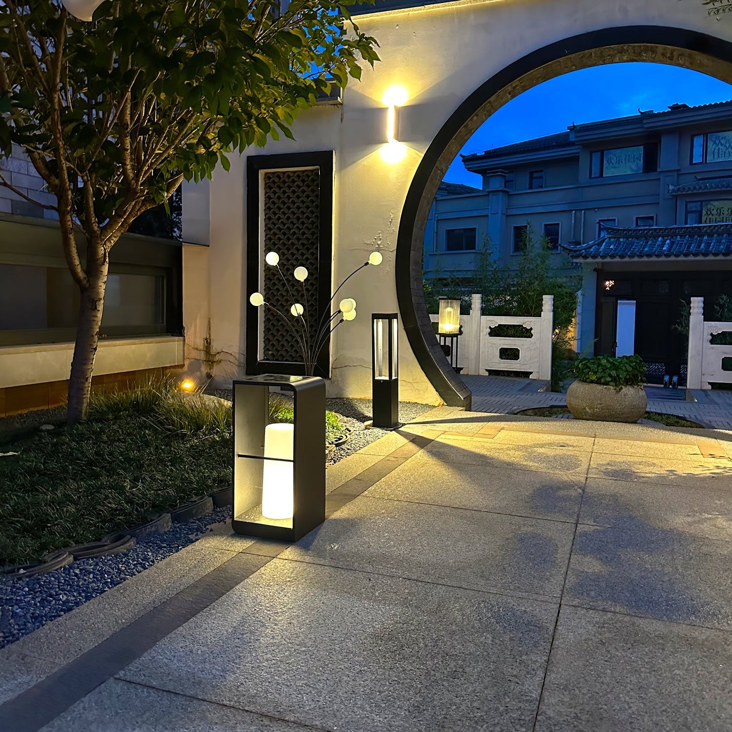 Lantern Garden Solar Exterior lamp Outdoor Light