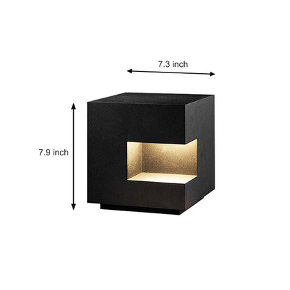 Square IP65 Waterproof LED Black Modern Outdoor Light Landscape Lighting