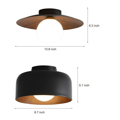 Minimalist Bowl-shaped LED Nordic Ceiling Light Flush Mount Lighting