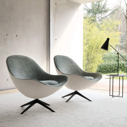 Soor Swivel Chair - Blue