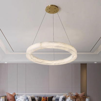 Marika Alabaster Ceiling fixture Chandelier