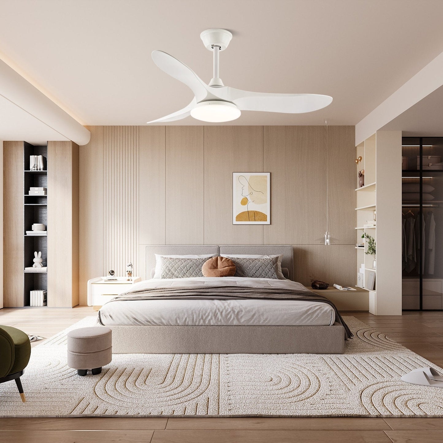 Maverick 42"/52" Ceiling-mounted light Ceiling Fan Light