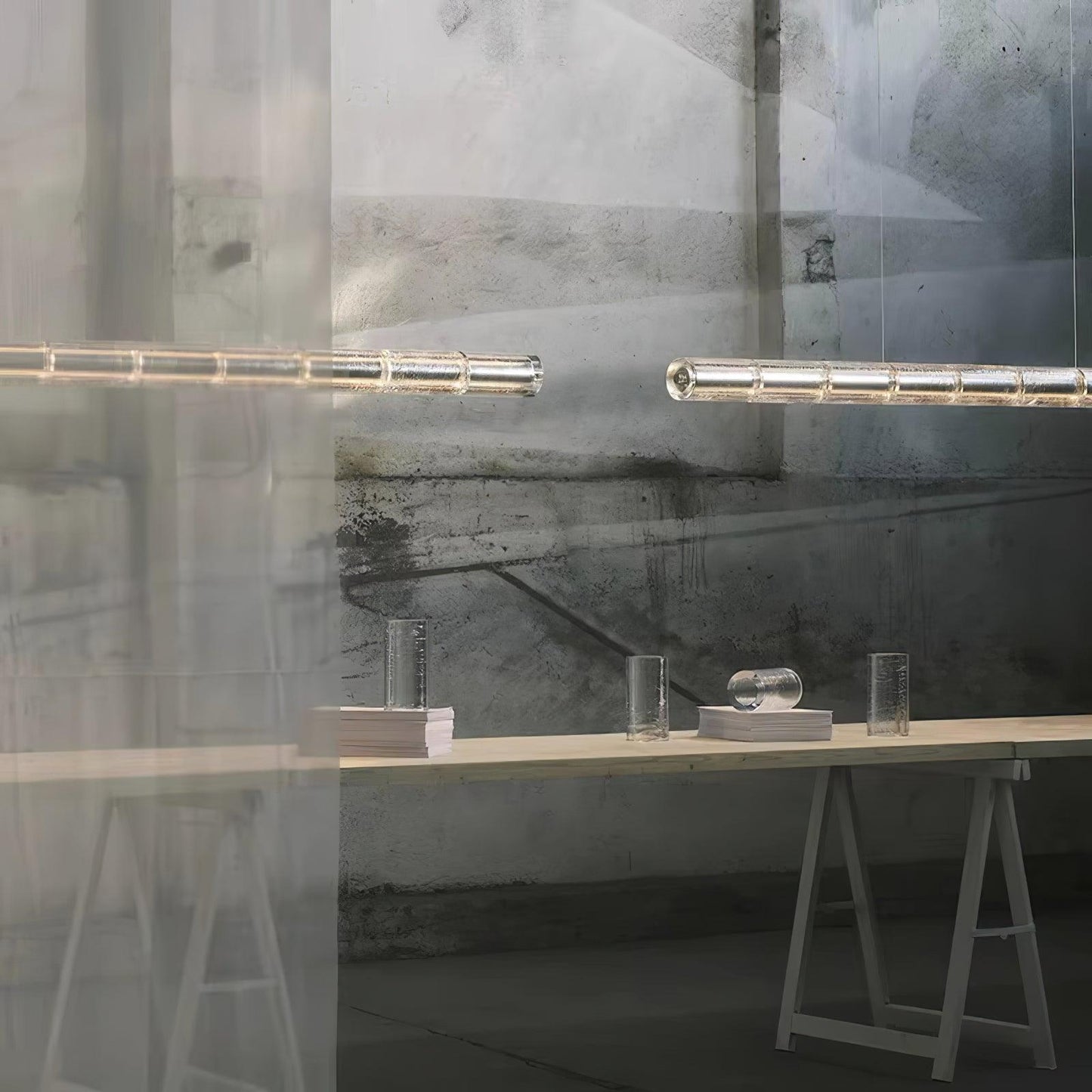 Mcdade Segmented Glass Electrolier Chandelier