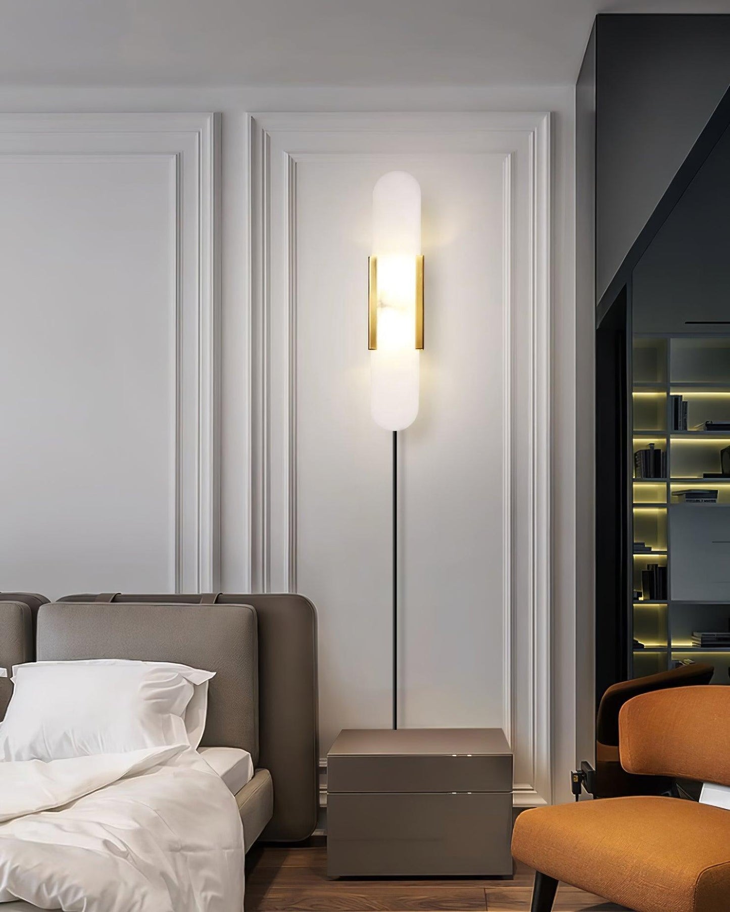 Melange Elongated Plug-in Bracket light Sconce